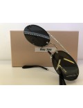 SUNGLASSES MIU MIU MOD.MU60T 54/19 1BC-1A1 SILVER GRAY LENSES