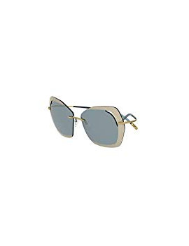 Sunglasses Silhouette PERRED SCHAAD 9910 LIGHT GREEN GOLD/GREY SILVER woman