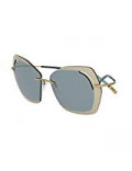 Sunglasses Silhouette PERRED SCHAAD 9910 LIGHT GREEN GOLD/GREY SILVER woman