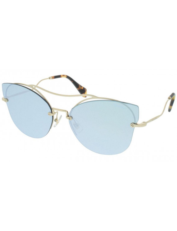 Sunglasses miu miu mod. 52ss with.nvz-5qo montat I. metal gold silver lenses