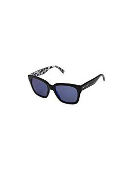 Sunglasses marc jacobs mod.229/s col.e5kxt7sp color black/blue diamond mirror lens blue